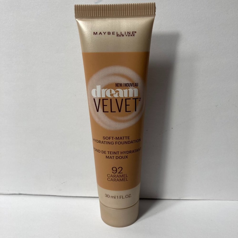 1) Maybelline Dream Velvet Soft Matte Hydrating Foundation Caramel #92